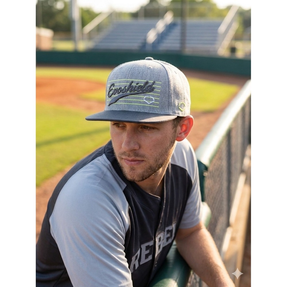 Evoshield Gray Charcoal One Size Snapback Hat Lifestyle Baseball Cap Streetwear
